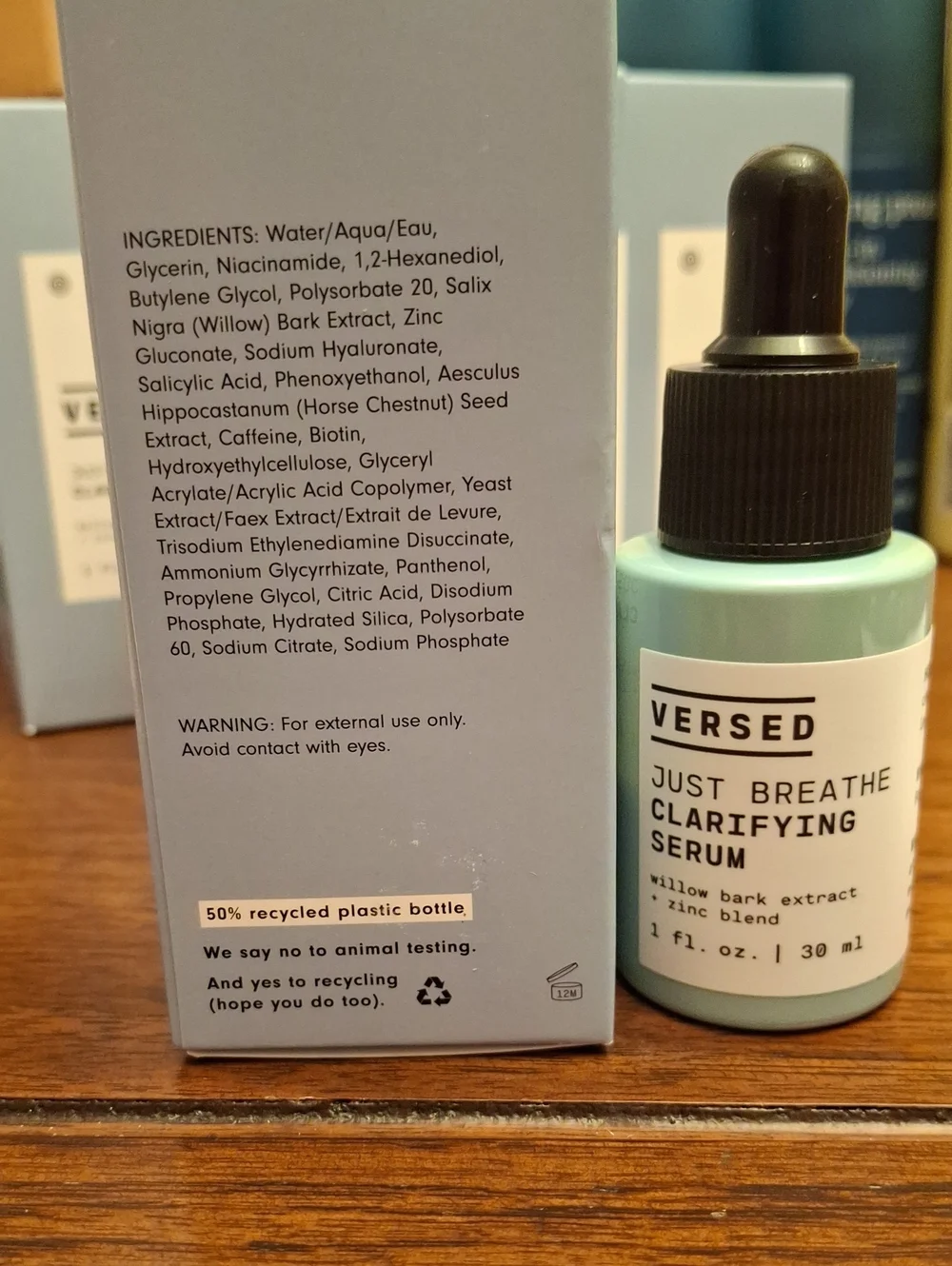 Versed Just Breathe Clarifying Serum 30ml New Sealed Box